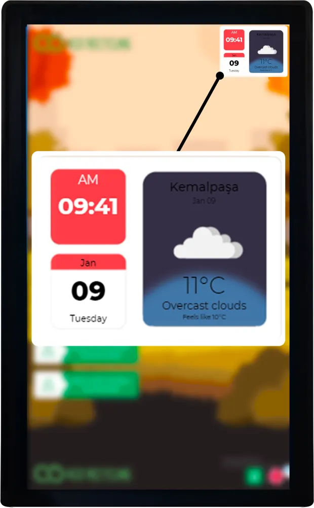 K-3 TRIO Reverse Vending Machine Local Time/Date & Weather