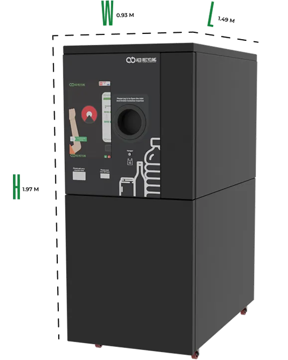 K-3 Reverse Vending Machine Dimensions K-3 Reverse Vending Machine Dimensions